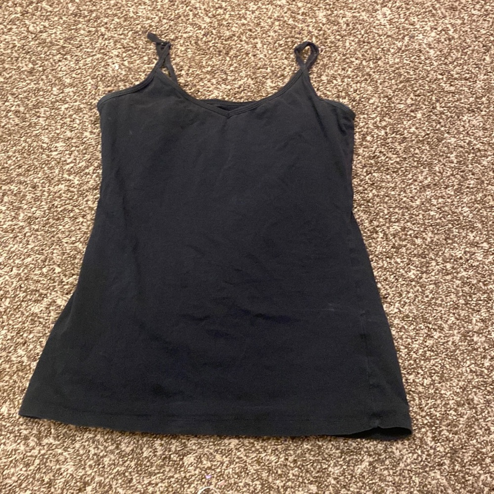 Black tank top
